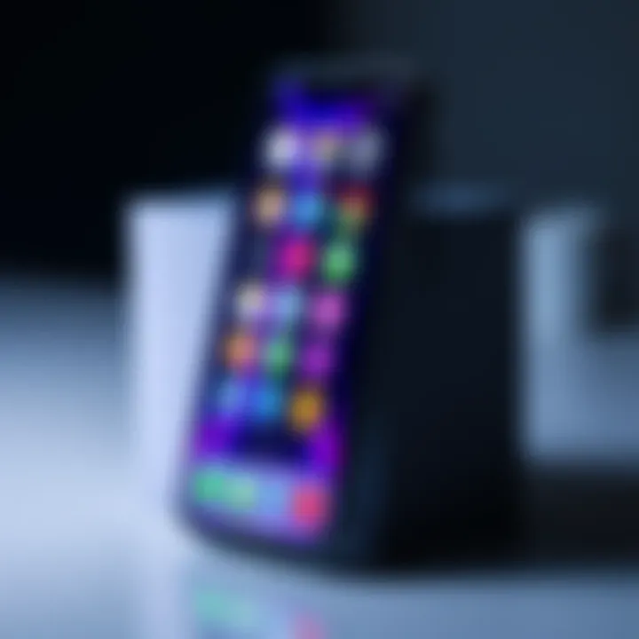 A smartphone displaying various iOS apps with colorful icons, representing current trends in mobile technology.