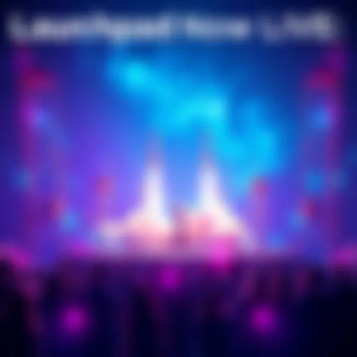 A vibrant graphic showing a launchpad with rockets taking off and people celebrating the new project opportunities.