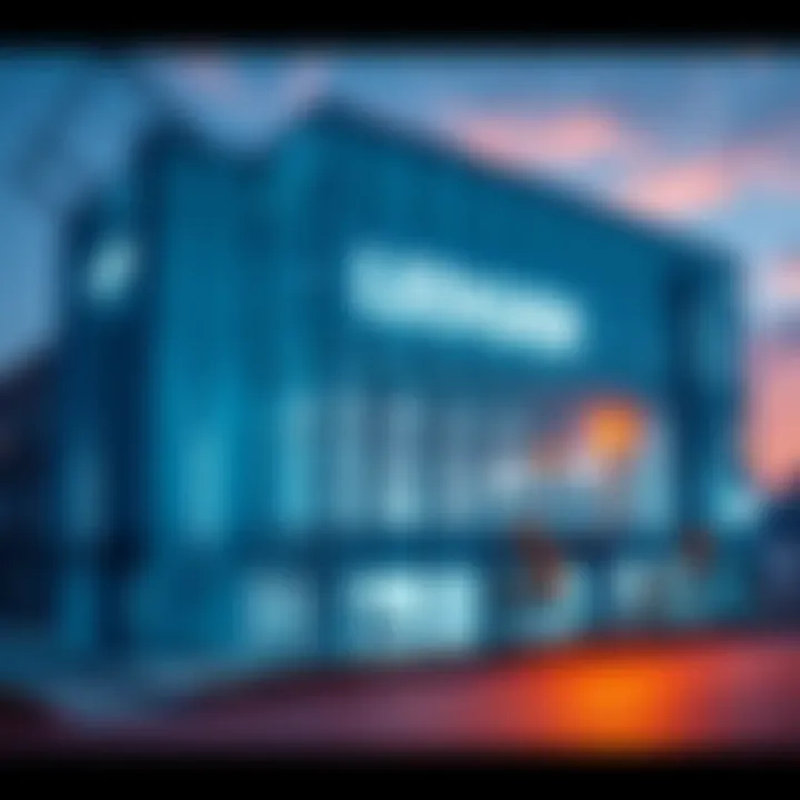 The exterior of Ledger's headquarters in France, showcasing a modern office design with clear branding.