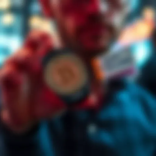 A person holding a Ledger Nano S device with a discount tag next to it, symbolizing an upgrade opportunity through a reseller.