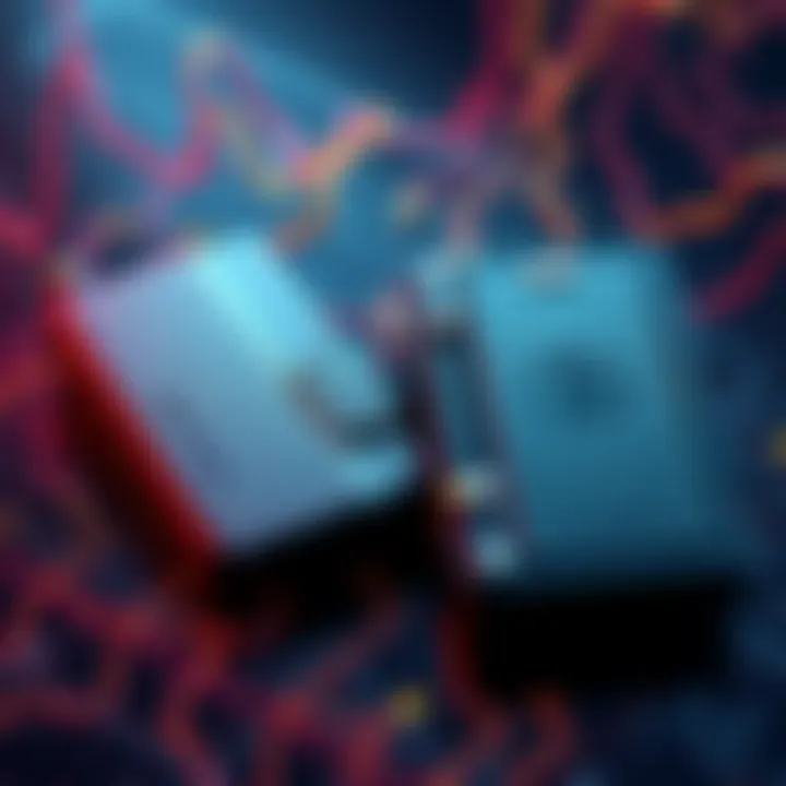 A side-by-side comparison of Ledger and Trezor hardware wallets highlighting differences in performance