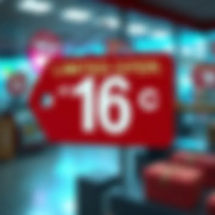 A bold sign displaying a price tag of 16 cents with an urgency message, encouraging quick action before the price changes.
