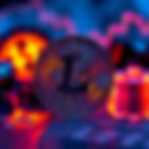 A visual representation of the Litecoin symbol on a digital coin, representing its role in the crypto market.