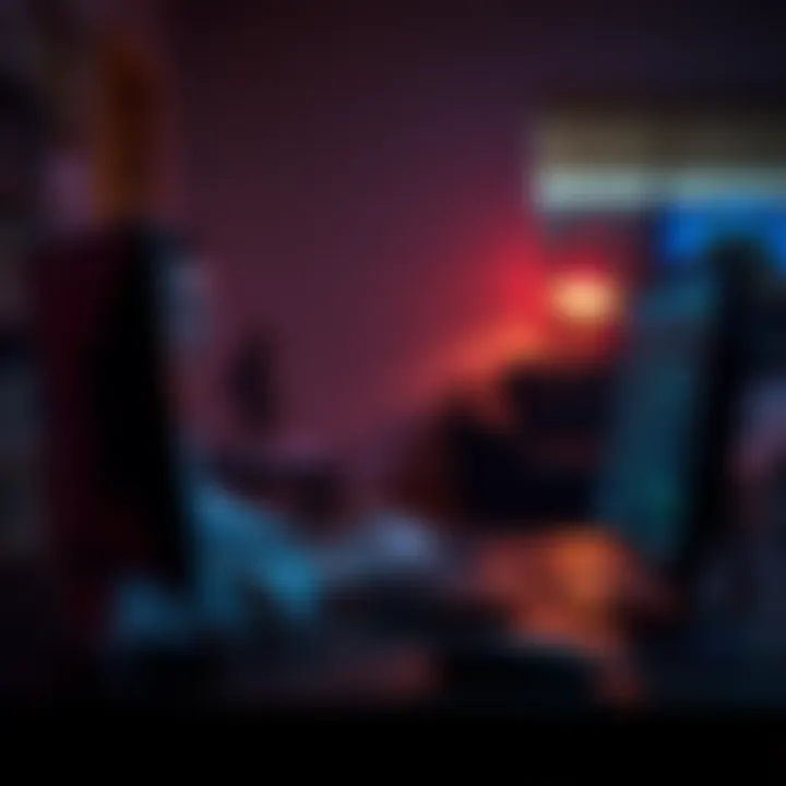 A single person typing on a computer in a dimly lit room, highlighting a lack of community engagement in online forums.