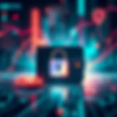 A visual representation of Loopring.io's enhanced NFT safety features, showing a secure digital wallet and NFTs being protected.