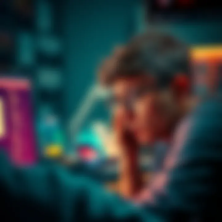 A worried person looking at their computer screen showing a cryptocurrency withdrawal error message