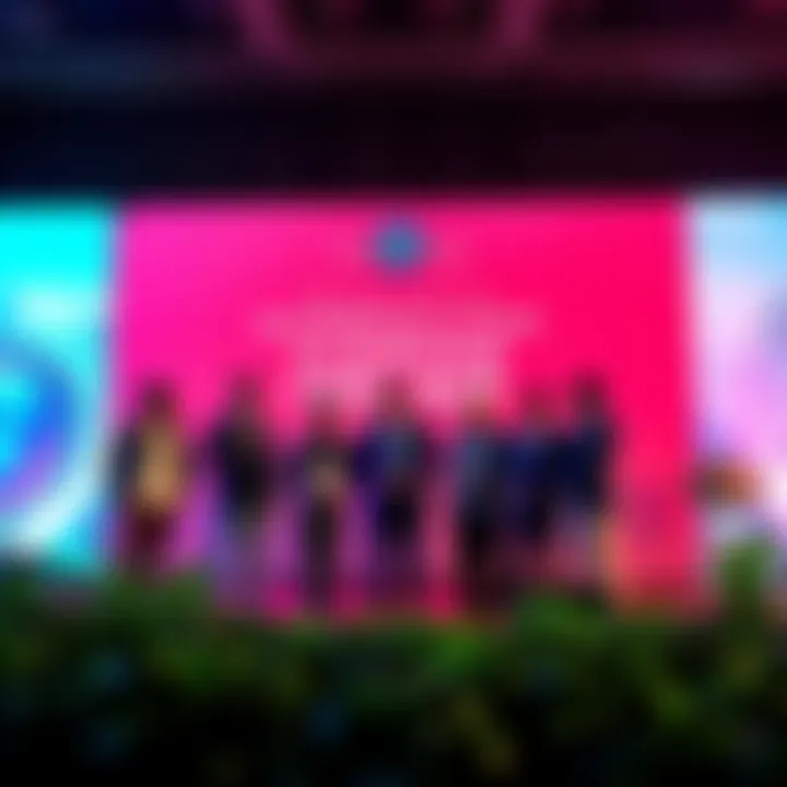 A partnership event between Maharashtra and The Hashgraph Group to launch India's first Carbon Bank, showcasing sustainability efforts, with representatives discussing plans and a backdrop of greenery.