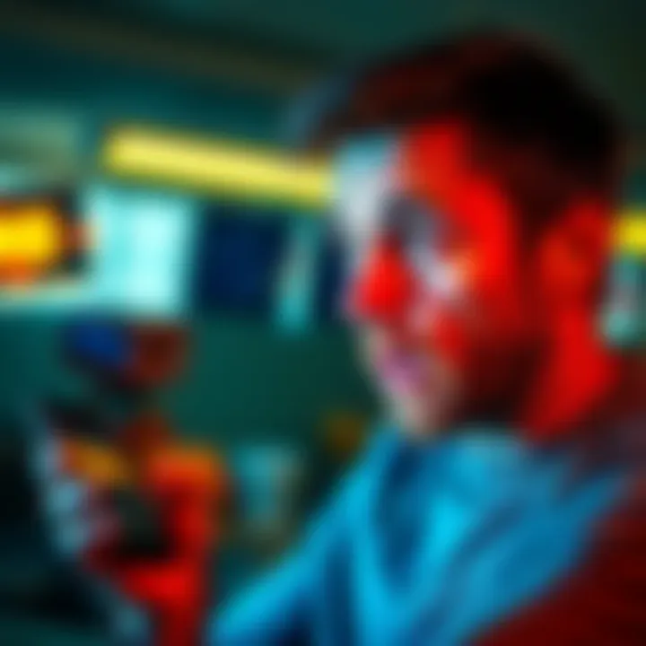 A man showing surprise and disbelief while staring at his phone with crypto transactions on the screen, indicating he found unexpected funds.