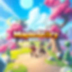 A vibrant scene showcasing MapleStory Universe with characters and digital landscapes, highlighting the blend of traditional gaming and blockchain features.