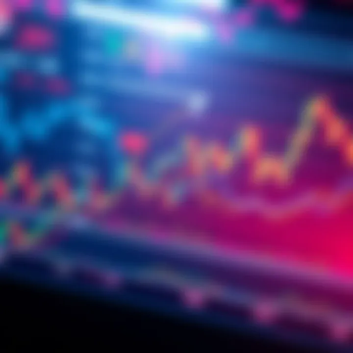 A wide view of fluctuating market trendlines on a chart, showing key insights for financial analysis.