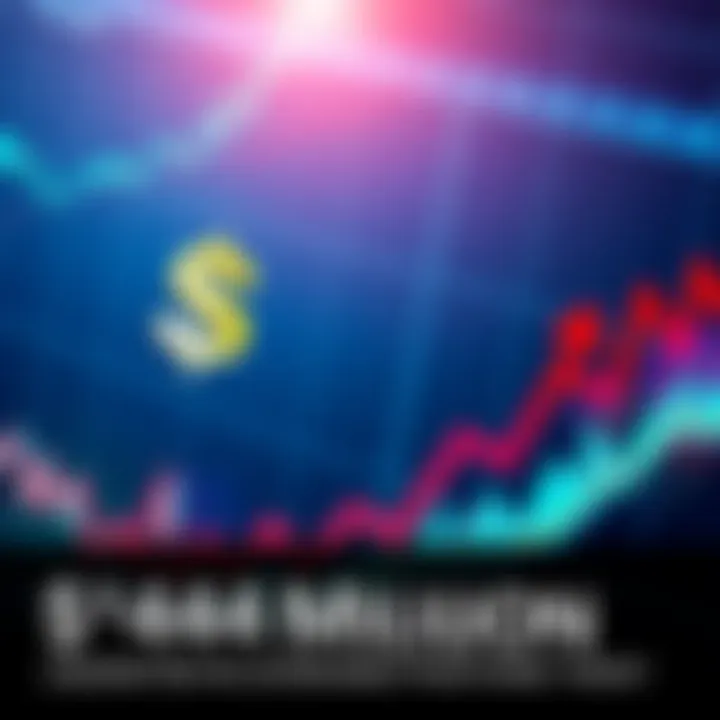 Graphic showing a steep decline in trading charts with a large dollar sign and red arrows indicating losses.