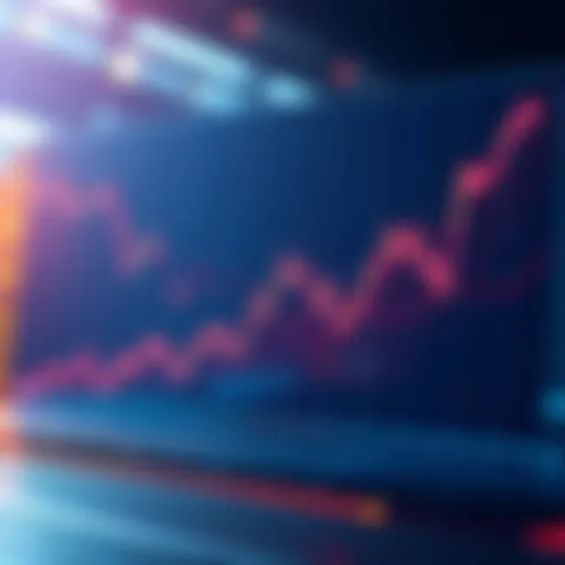 A chart showing market trends with a line indicating a potential break above 100k, suggesting rising prices and market speculation.