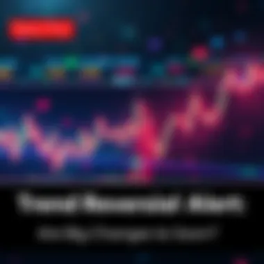 A graph showing a sudden spike in volume and a change in market direction, indicating a potential trend reversal.