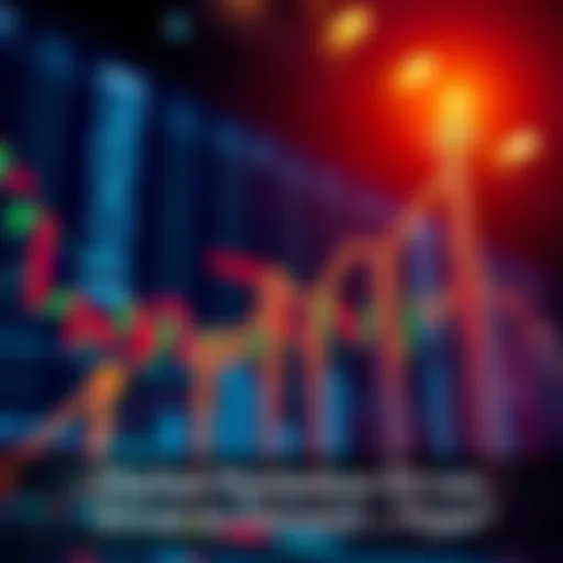 A graphic showing rising market trends with arrows pointing upward and stock charts in the background.