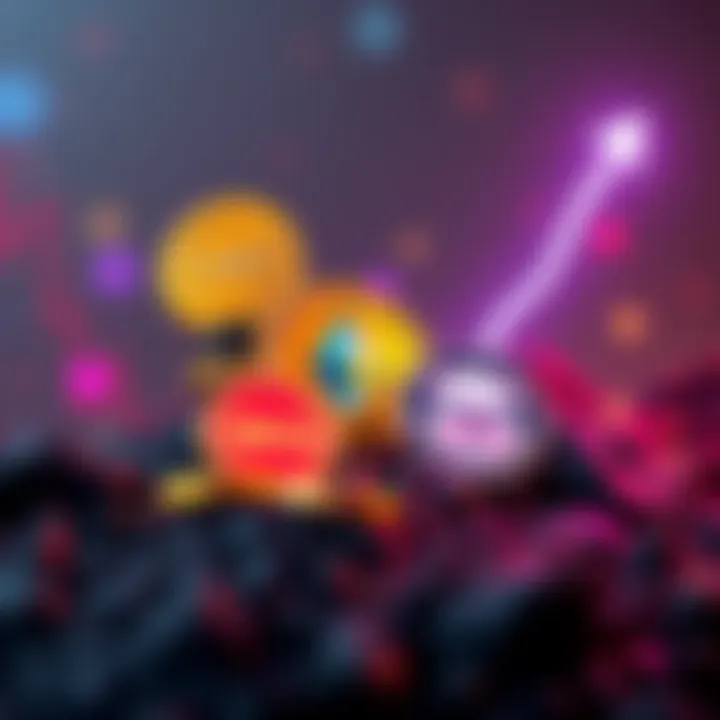 Colorful representation of meme coins like LINK, PEPE, and MOG against a backdrop of an upward trend, symbolizing gains in the altcoin market during Ethereum's rise.