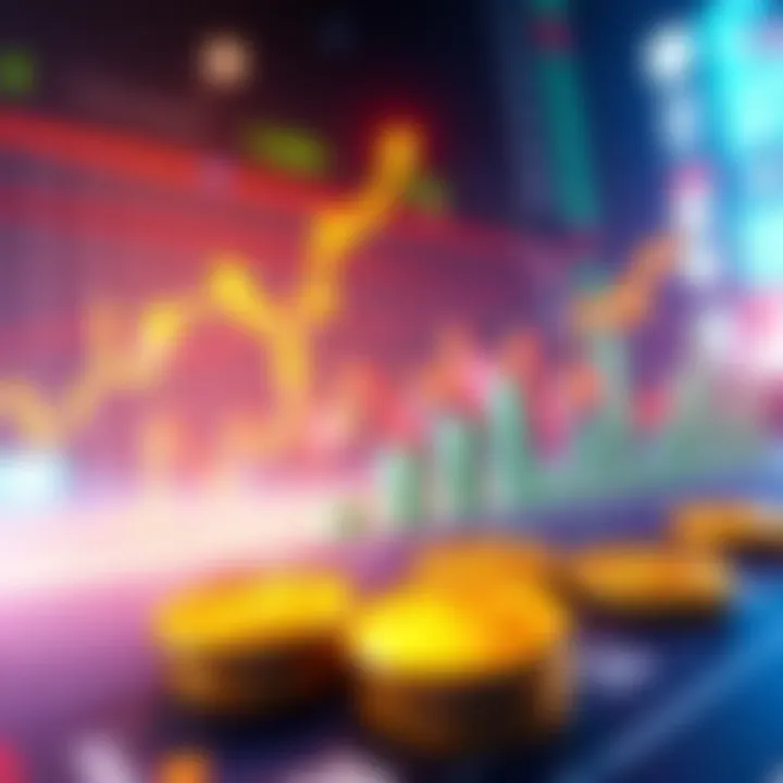 A graphic showing rising cryptocurrency values with memecoins symbols alongside charts indicating market trends and liquidity strategies