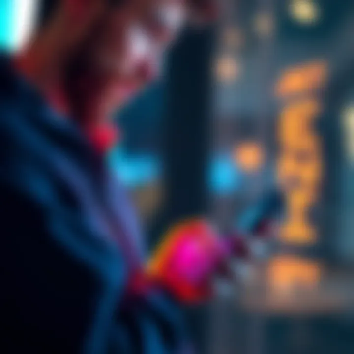 A person sending a message on a smartphone, discussing Ethereum with a friend