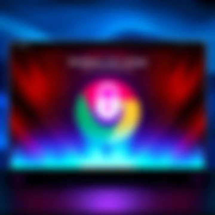 Graphic representation of MetaMask's unlock page displaying on a Chrome browser startup screen
