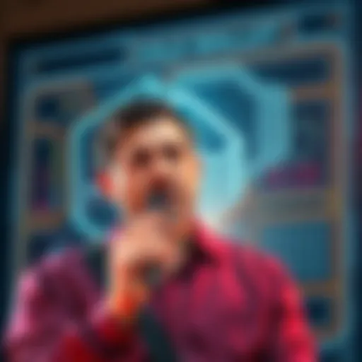 A digital representation of Michael Saylor discussing cryptocurrency safety while a cold wallet graphic appears behind him.