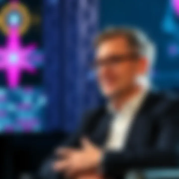 Michael Wagner, CEO of Star Atlas, discussing the game's launch and crypto foundation in an interview setting.