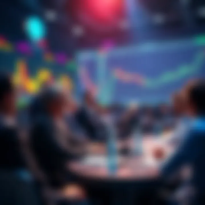 Experts discuss the potential of Mina reaching $1 by January 2026 at a market event with charts and graphs in the background.