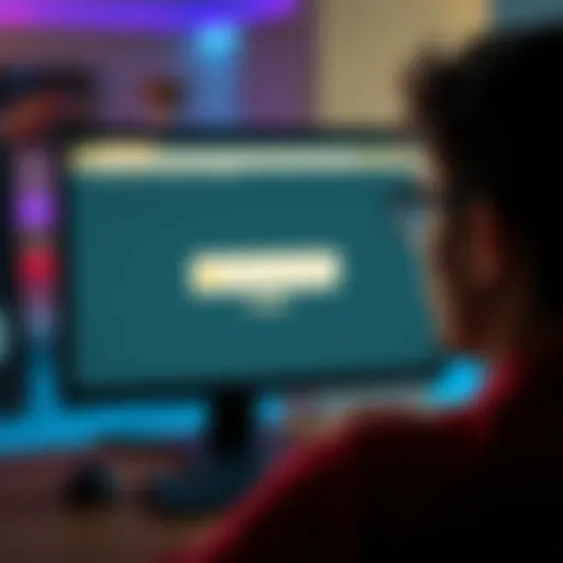 A person looking frustrated at a computer screen displaying a loading error for the Mini Pool Observer website
