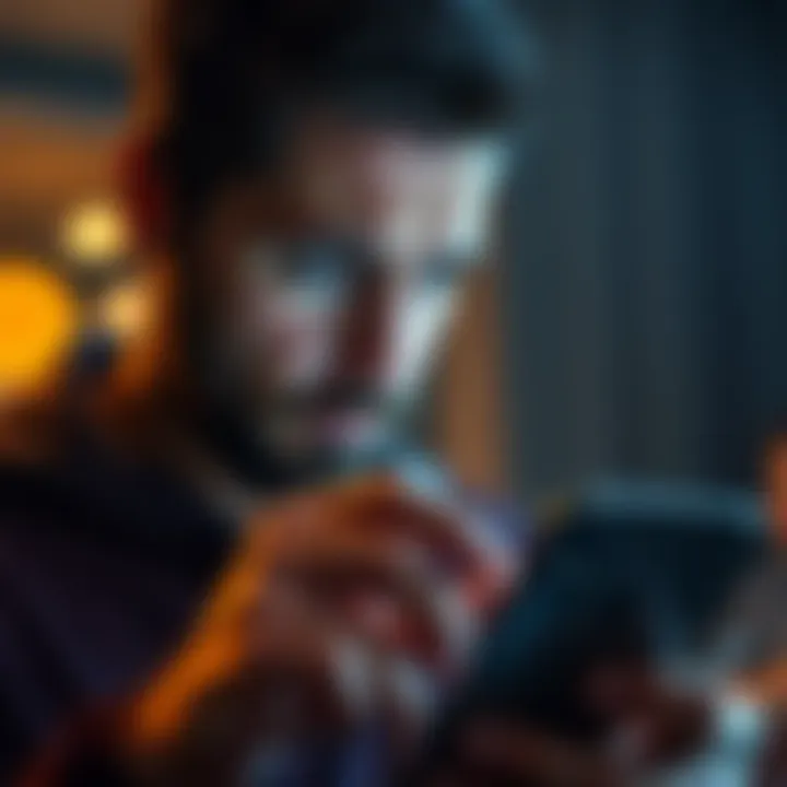 Person showing concern while checking trust wallet on a new iPhone, finding XRP balance missing