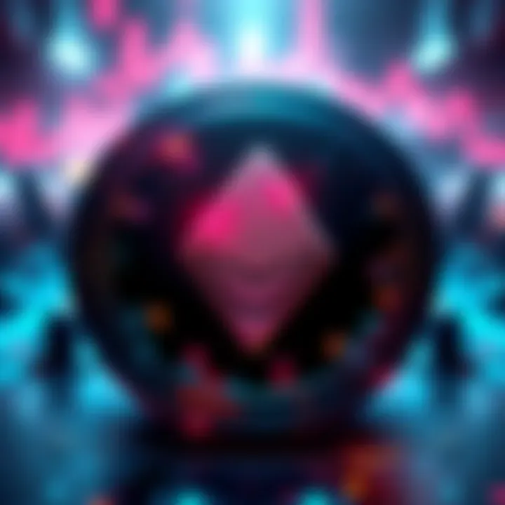 A digital representation of Monero with new features like voice mode and conversation sharing illustrated around it.
