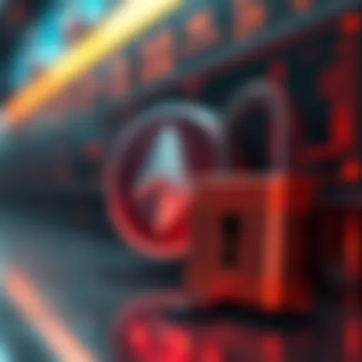 Monero cryptocurrency logo next to a padlock symbolizing security and privacy