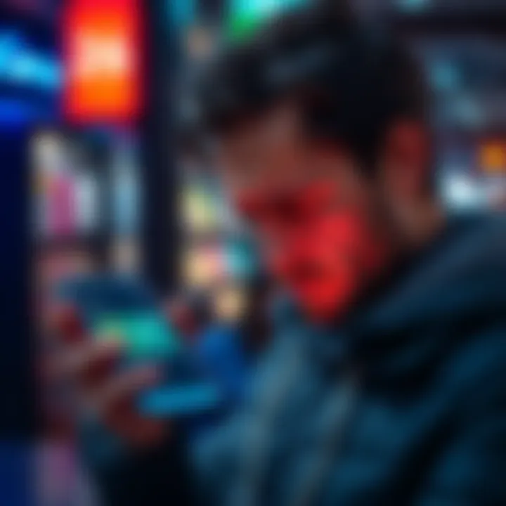 A person looks frustrated while trying to make a payment with their N26 card on a smartphone showing the Curve app screen