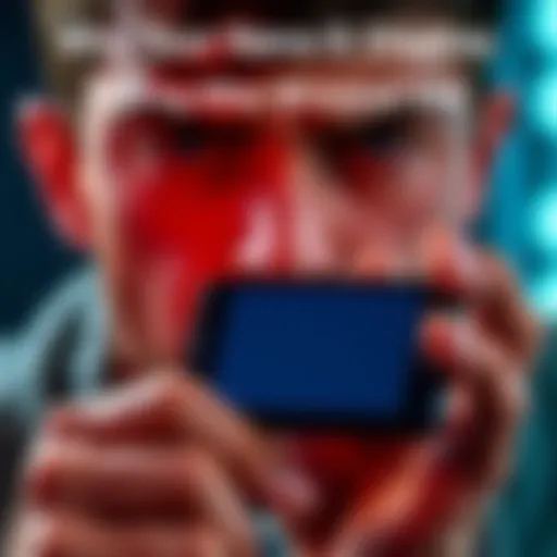 Close-up of a malfunctioning Nano S device with a blank screen and a frustrated person holding it