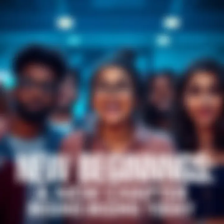 A group of people looking excited and nervous as they start a new journey together