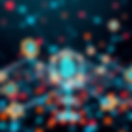 A visual representation showing a new blockchain network with digital assets and financial growth symbols, highlighting institutional investment opportunities.