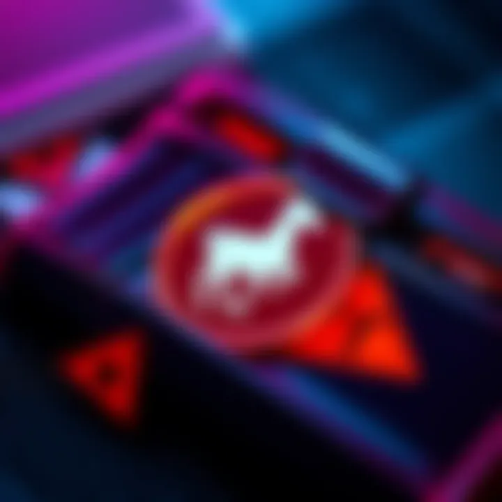 A digital wallet displaying a new GOAT token with warning signs indicating potential scams