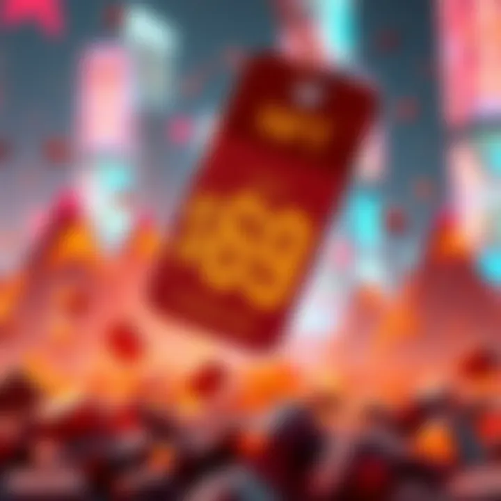A visual representation of an NFT's value falling sharply, showing a digital art piece with a price tag dropping from $69 million to under $100