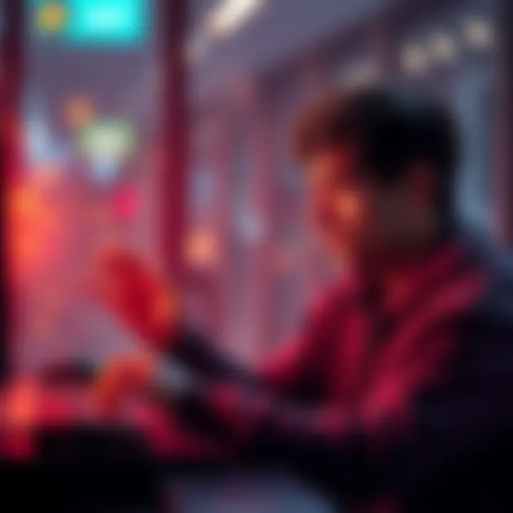 A person frustrated while trying to transfer multiple NFTs from a digital platform to a self-custody wallet using a computer.