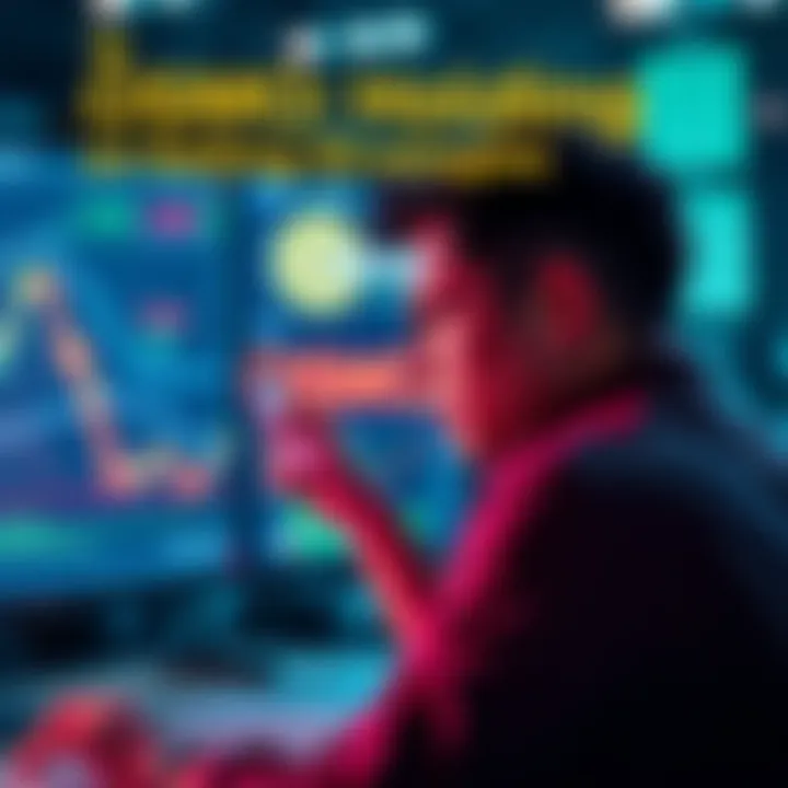 A person analyzing investment charts with OSMO logo and market trends displayed on the screen.