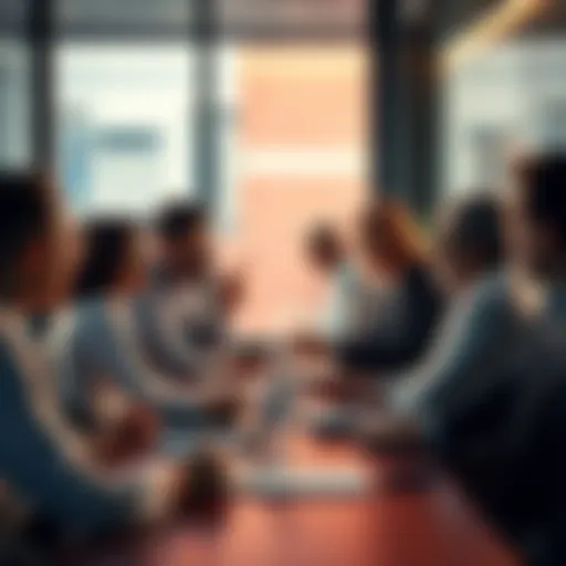 A group of people gathered around a table sharing ideas about issues in asset swapping transactions