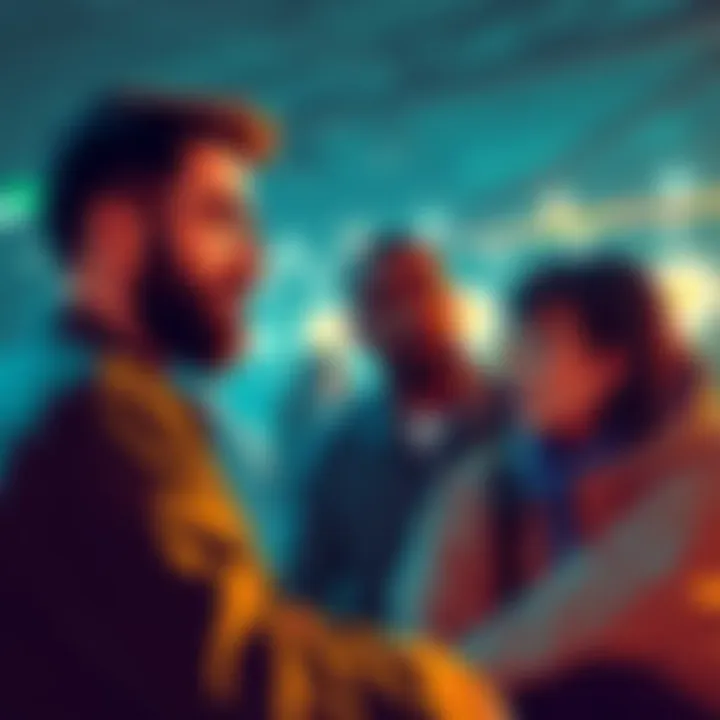 Individuals discussing their experiences of getting interested in cryptocurrency