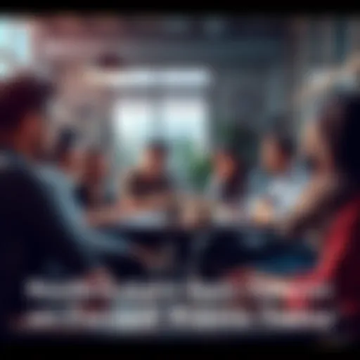 A group of diverse people discussing current events around a table, expressing their thoughts and ideas.