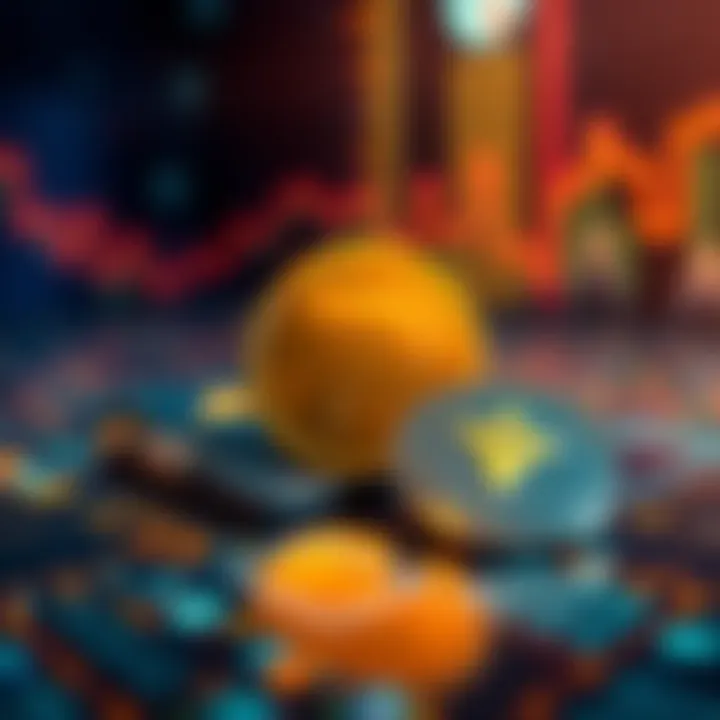 Pepecoin logo alongside Tangem cryptocurrency wallets on a digital background