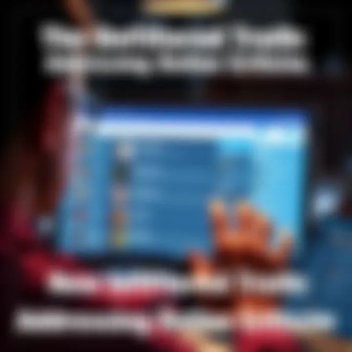 A person looking at a screen displaying critical comments on a forum