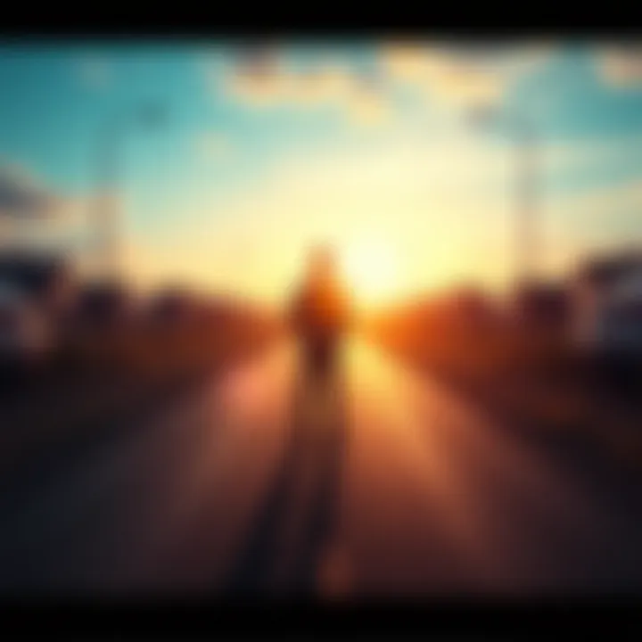 A person stands thoughtfully at a crossroads, symbolizing a decision point in life, ready to embrace change.