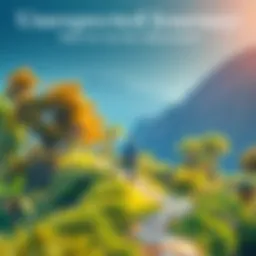 A person walking along a winding path surrounded by nature, reflecting on their journey of growth and achievement.