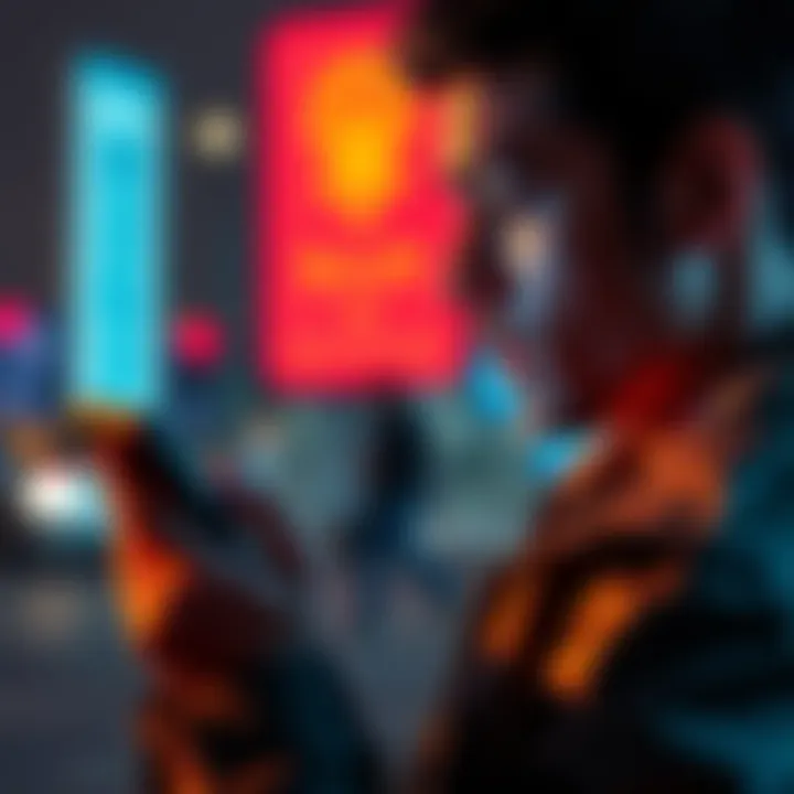A person with a smartphone displaying the Revolut app, looking at options for cashing out cryptocurrency, with a concerned expression