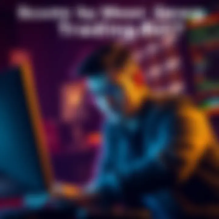 Individual looking concerned while using a computer, symbolizing troubles with a trading bot