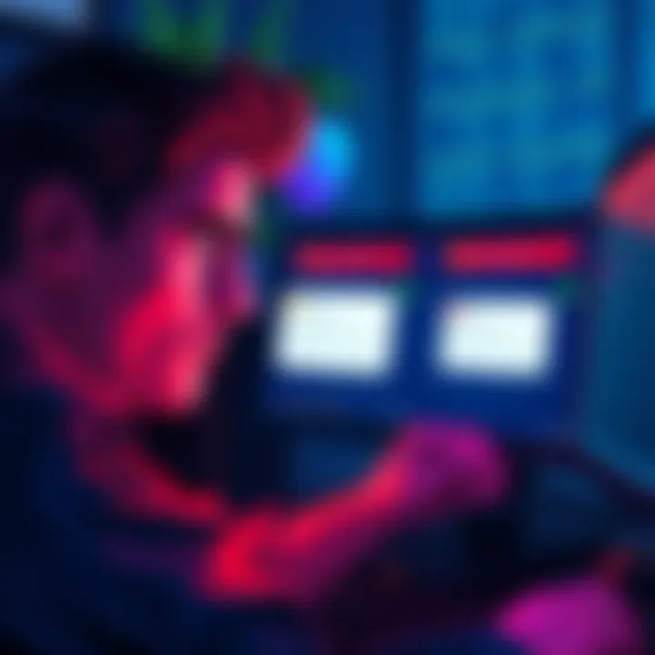 A person looking worried while checking their Phantom wallet on a computer, with alert notifications on the screen indicating lost funds.
