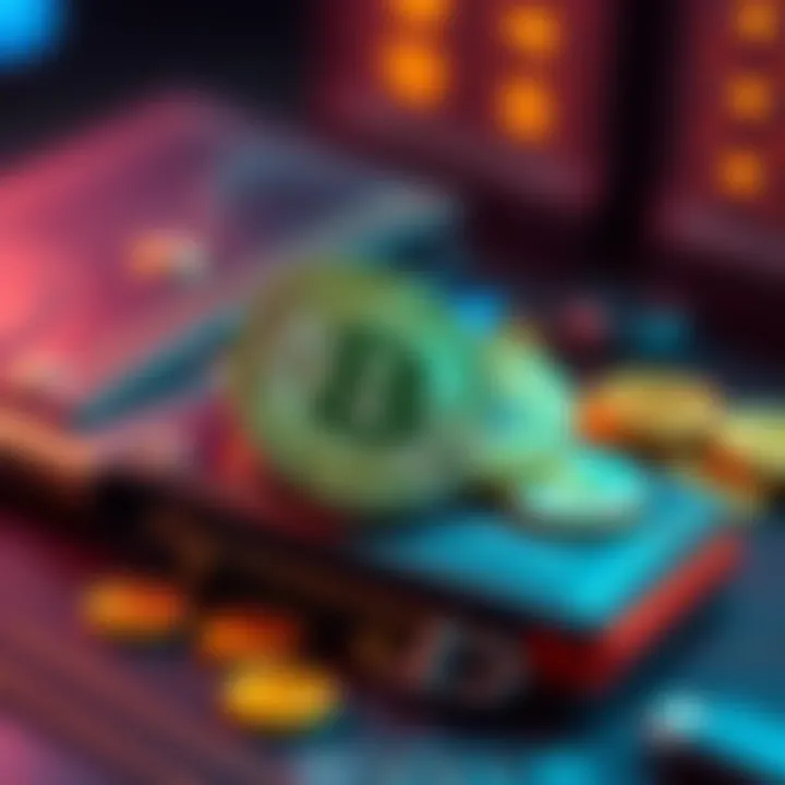 A graphic showing a digital wallet with Pi coins being moved to available status