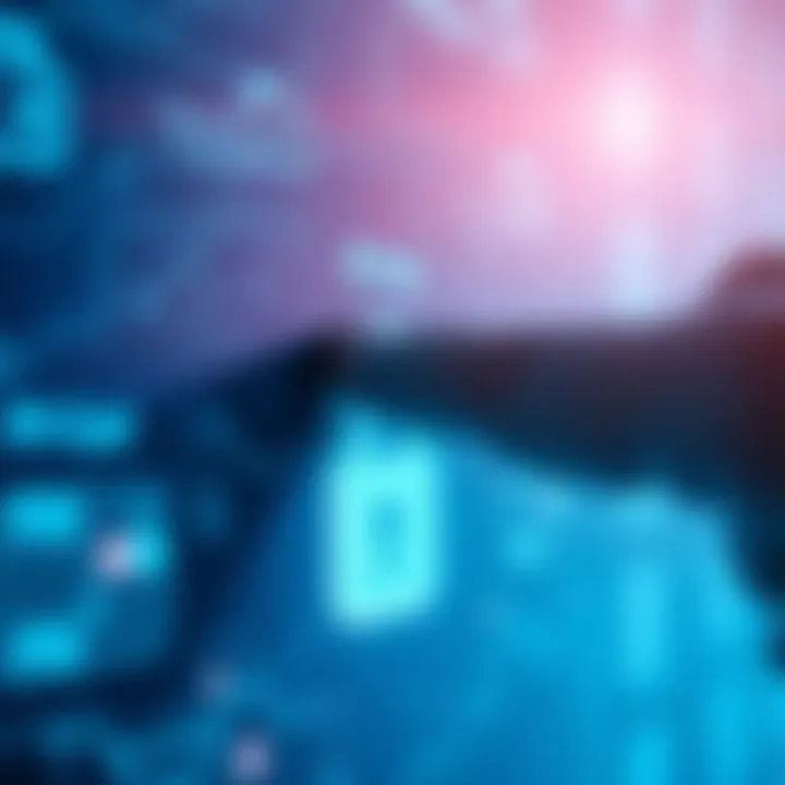 Close-up of a digital screen displaying a PIN entry prompt with a finger hovering above it