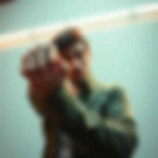 A person pinching their arm with a confused expression, questioning if they are dreaming or awake